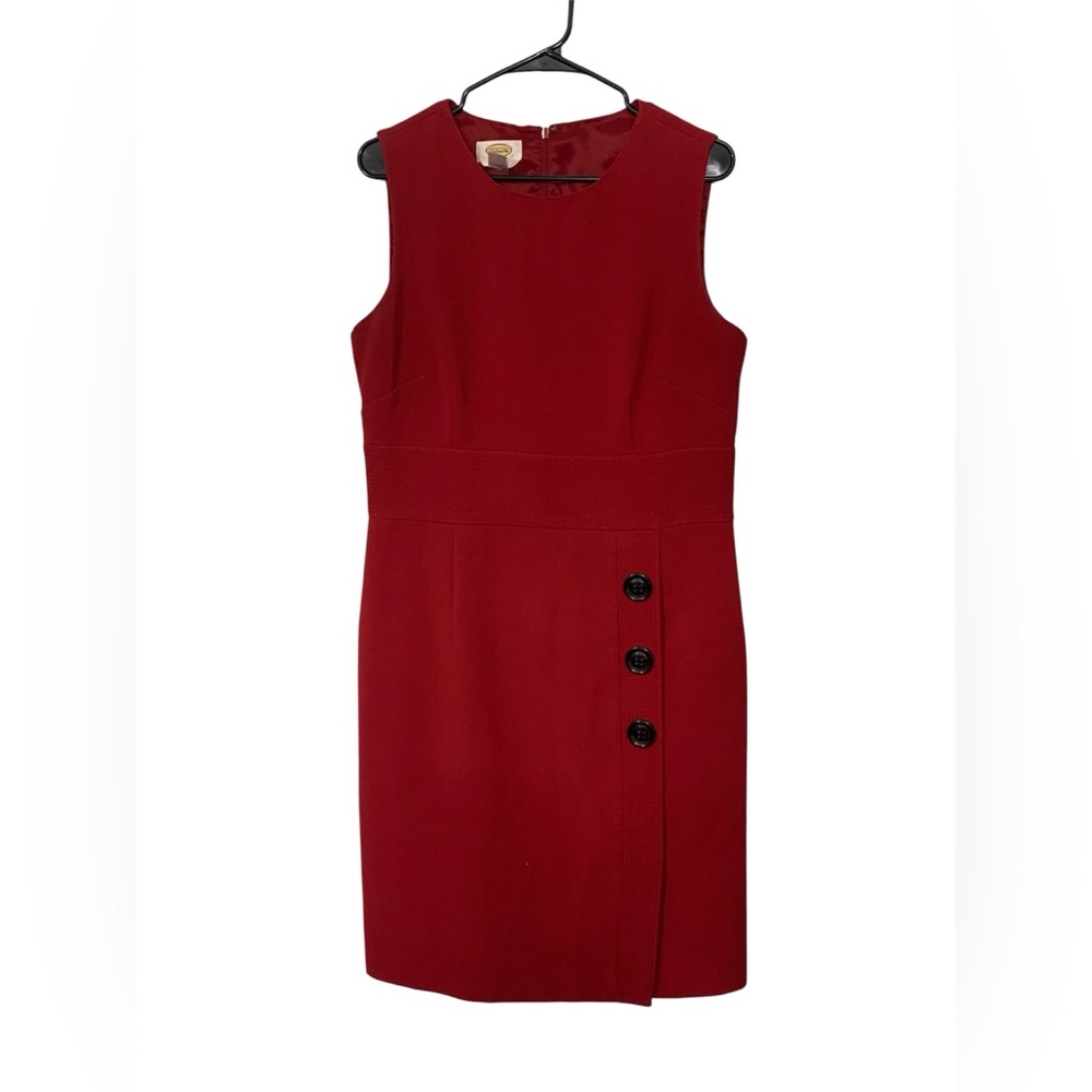 Elegant Red Sleeveless Dress